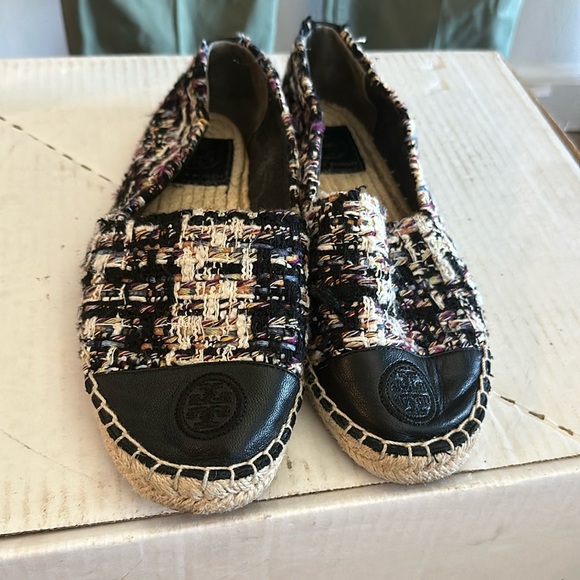 Size 6 Tory Burch espadrilles tweed - Picture 1 of 7